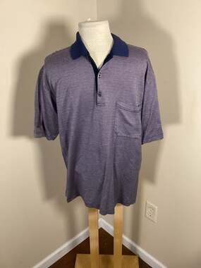 Emme Uno Made in Italy Men's Purple Micro-Houndstooth 100% Cotton Short Sleeve P